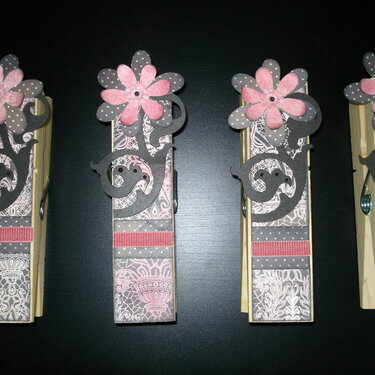 Large Clothespin Photo Clips ~ Baby Shower favors