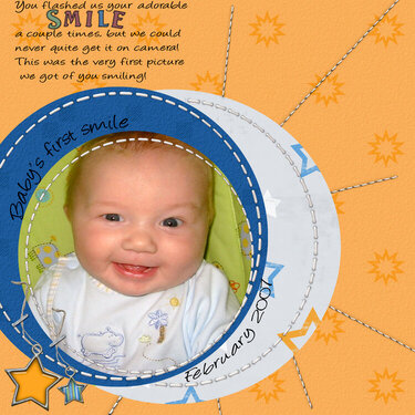 First Smile 2 months old!