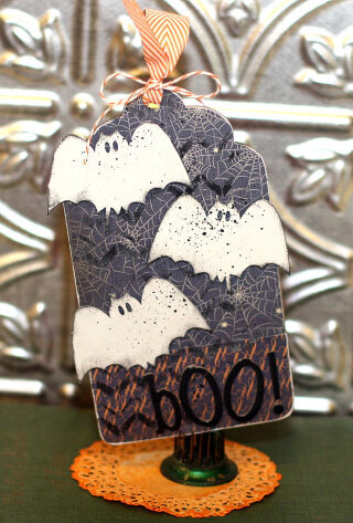 BOO Mixed Media Tag