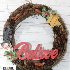 Believe Christmas Wreath