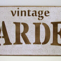 Vintage Garden Wood Pallet Sign