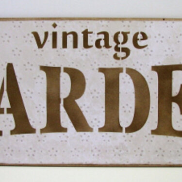 Vintage Garden Wood Pallet Sign