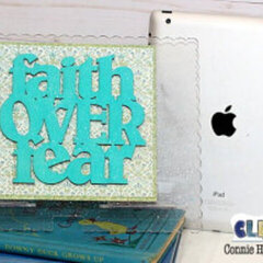 Faith Over Fear Tablet Stand