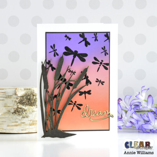 Cattails at Sunset Card