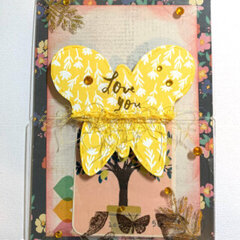 Butterfly Send It Clear Card