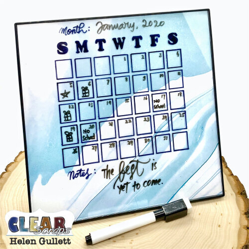 DIY Undated Dry Erase Calendar