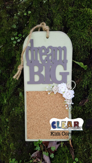 Dream Big Tag Cork Board