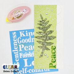 Peace Tall and Slim Card