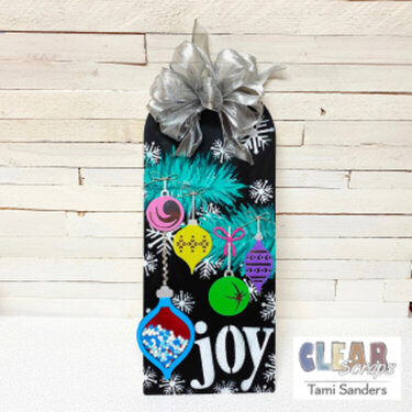 Joy Chalkboard Jumbo Wood Tag