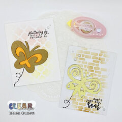 Swirl Butterfly CAS cards