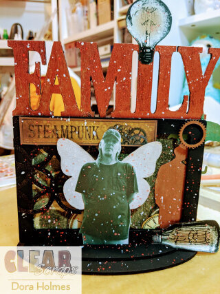 Steampunk Family Desktop Frame
