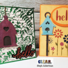 Hello Bird House Cards