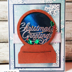Christmas Snow Globe Card