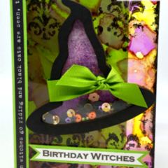 Witches Hat Shaker Card