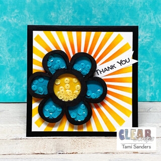 Flower Mini Shaker Card