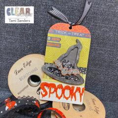 Halloween Witch Hat Mini Shaker Tag