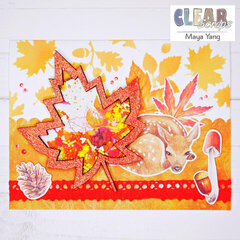 Maple Leaf Shaker Card