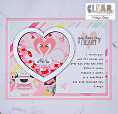Valentine's Day Heart Shaker Card