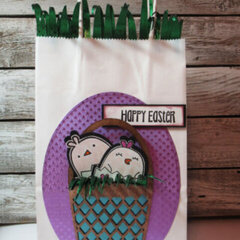Easter Gift Bag with Chipboard Embellishment