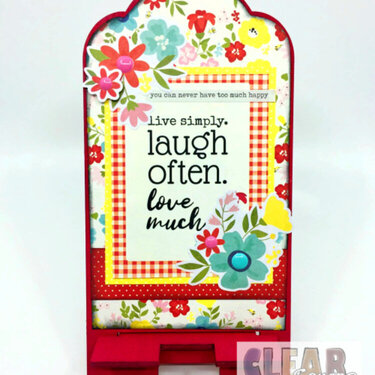 Laugh Often Wood Phone Stand