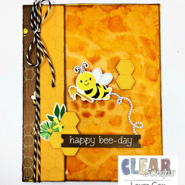 Happy Bee-Day Acrylic Card