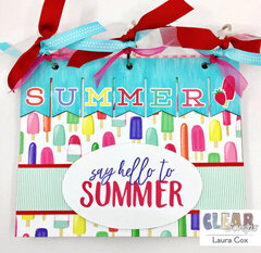 Hello Summer Banner Chipboard Album