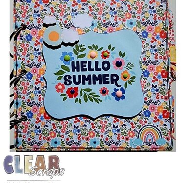 Hello Summer 6x6 Chipboard Tabbed Album