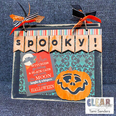 Spooky Halloween Chipboard Banner Mini Album