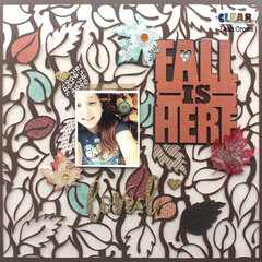 Fall Is Here Acrylic Layout