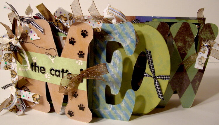 Meow Acrylic Word Book &quot;My Cats&quot; by Julie H.