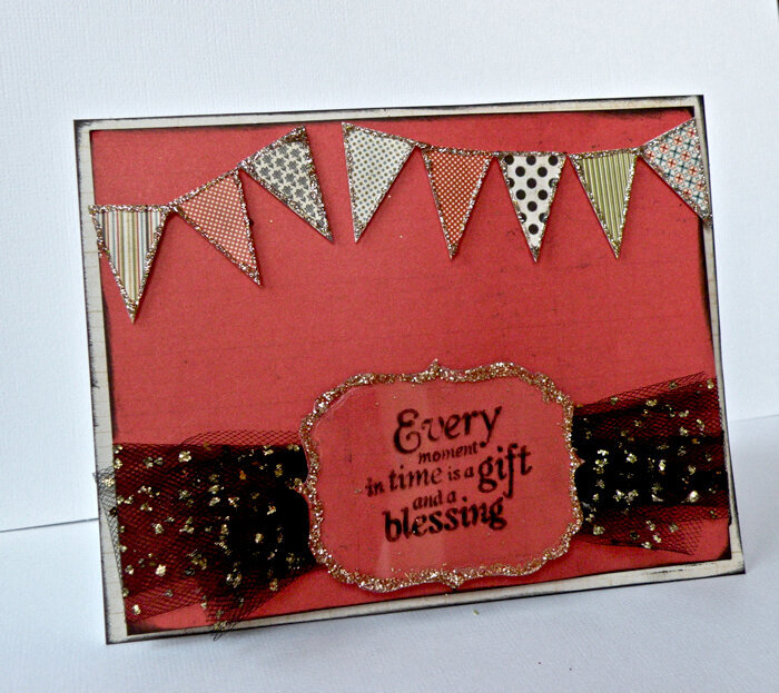 Clear Scraps Acrylic Card