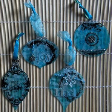 Clear Scraps Acrylic Ornaments by DT Cathy S.
