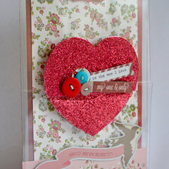 Clear Scraps Send It Clear Card by Pinky