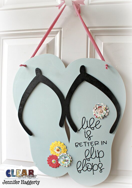 Flip Flop XL Wood Shape