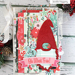 Christmas Mini With Clear Scraps Chipboard Embellishments