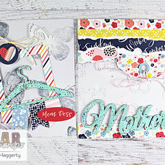 Mother's Day Cards with Clear Scraps