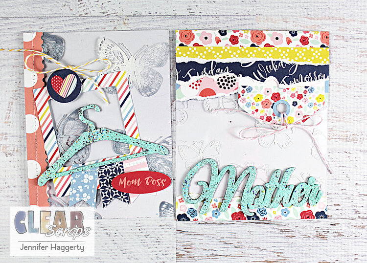 Mother&#039;s Day Cards with Clear Scraps