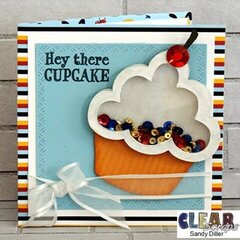Hey There Cupcake Shaker Card