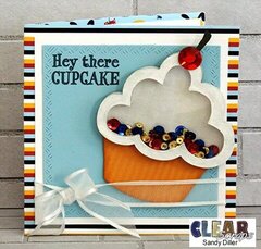 Hey There Cupcake Shaker Card