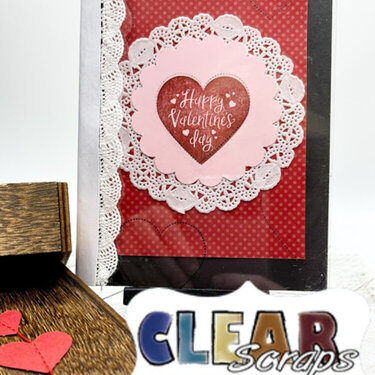 Stamped Valentines Card