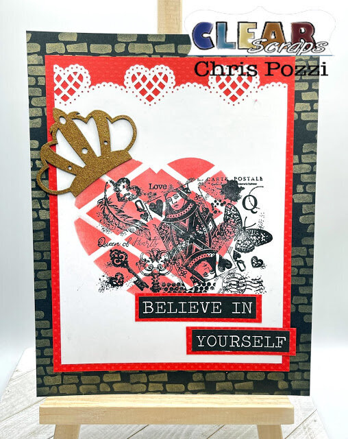 Stenciled Art Journal Page