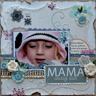 Clear Scraps Acrylic Layout