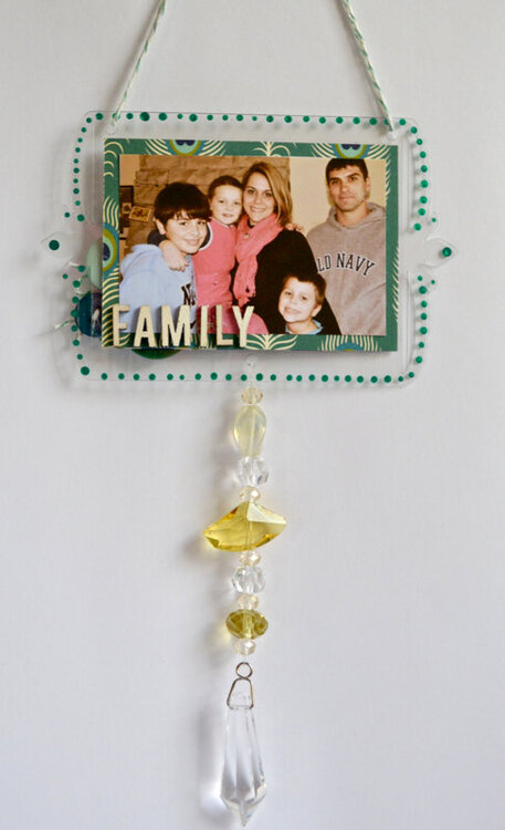 Clearly Framed Sun Catcher **Coming soon to scrapbook.com**