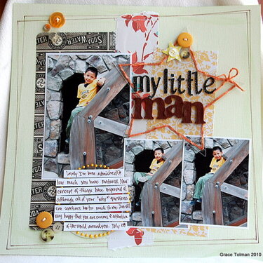 Clear Scraps acrylic layout