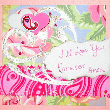 Open hearts valentine card