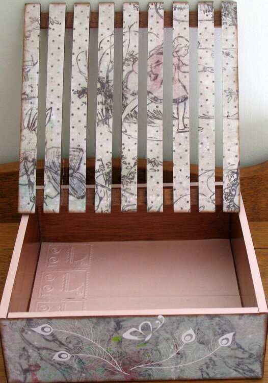 Repurposed box...baby gift