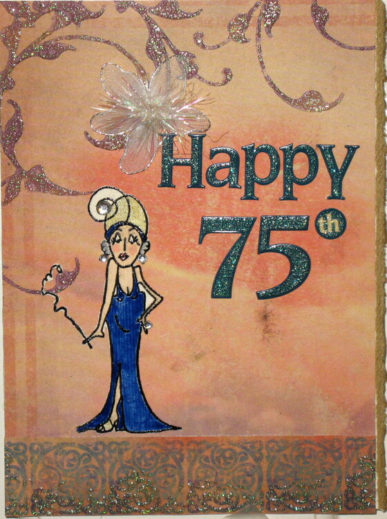 75th birthday card