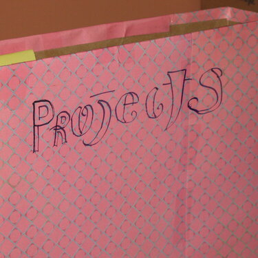 Close up of the projects box.