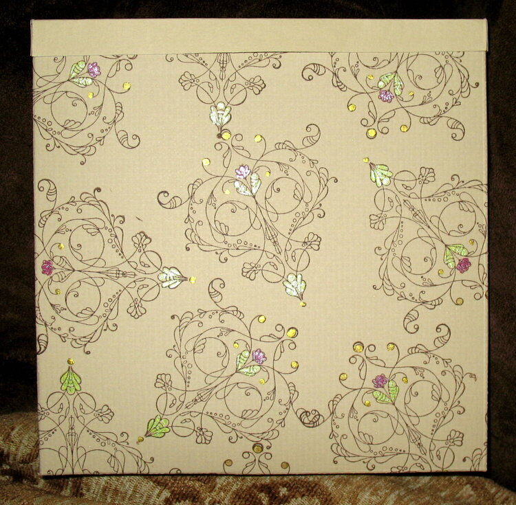 Back of box for 6x6 cards