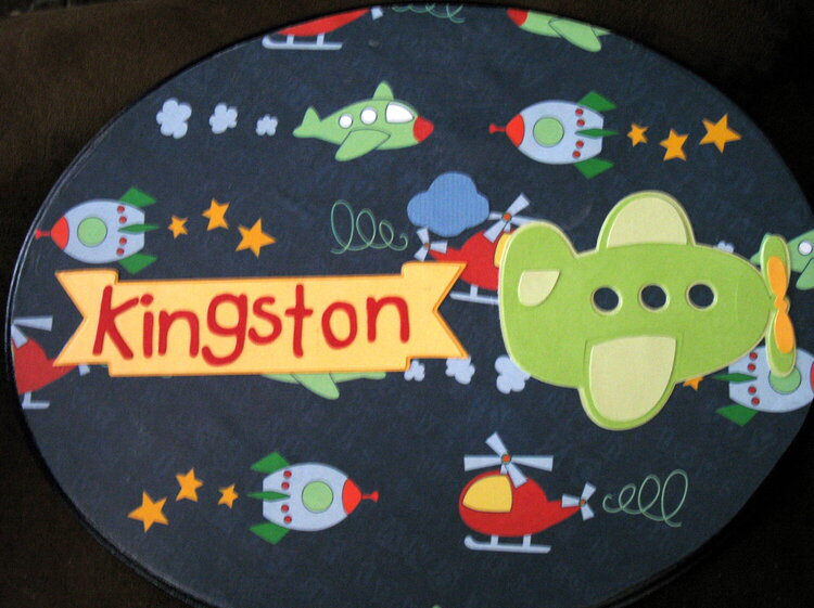 Name plaque for Baby Kingston